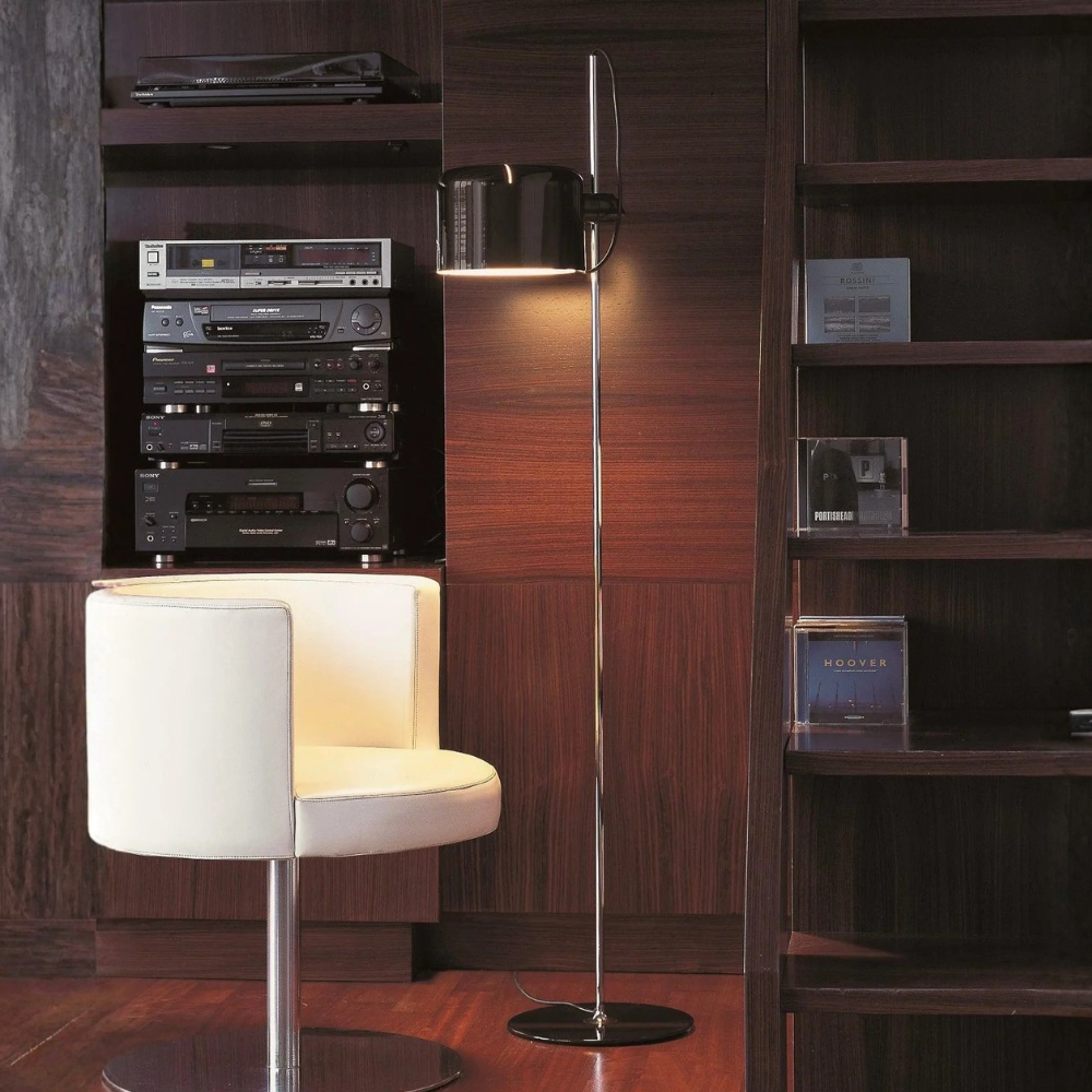 Luminex | Modern Adjustable Black Floor Lamp for Living Room Illumination 8
