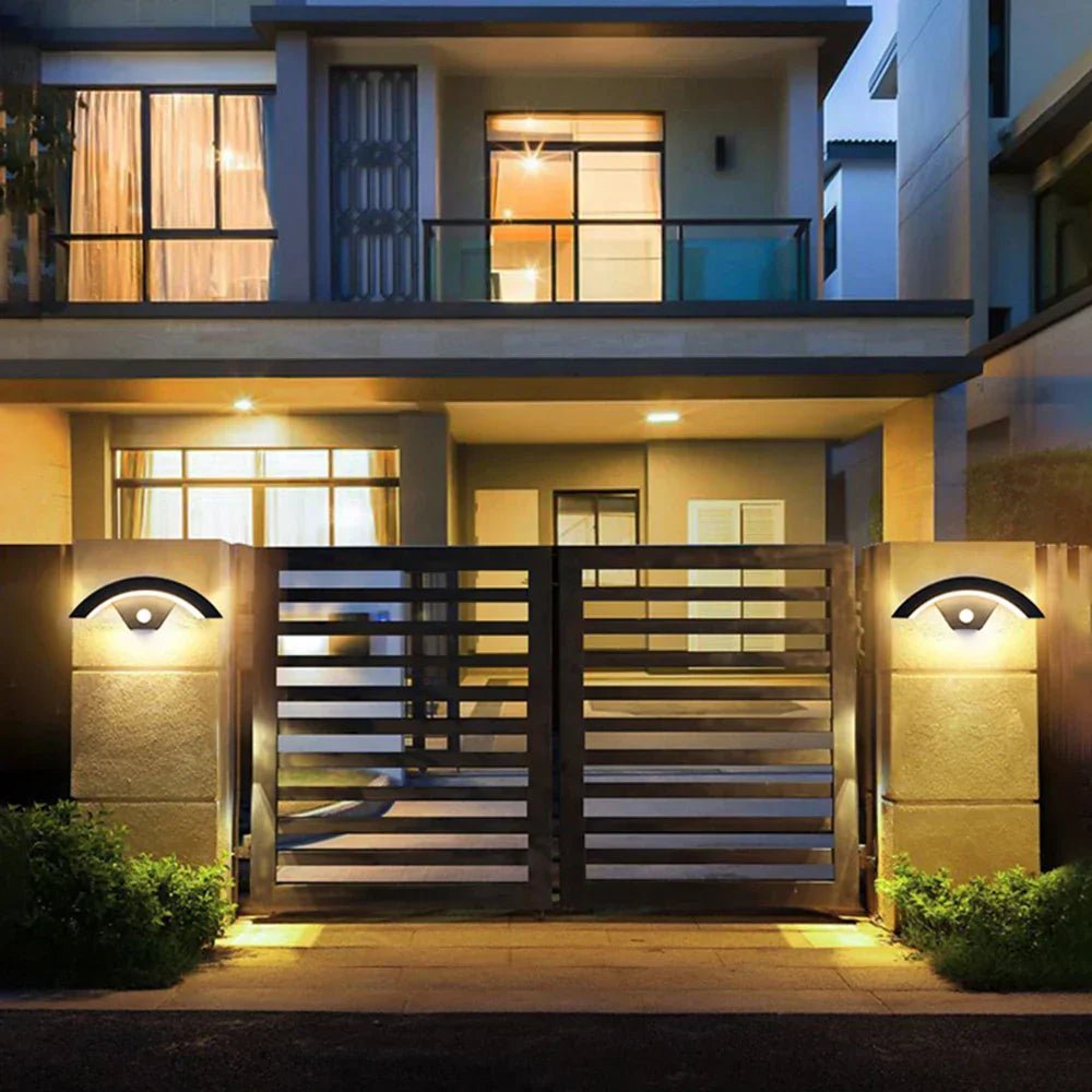 LumosCurve | Sleek Modern Motion Sensor Outdoor Wall Light 2