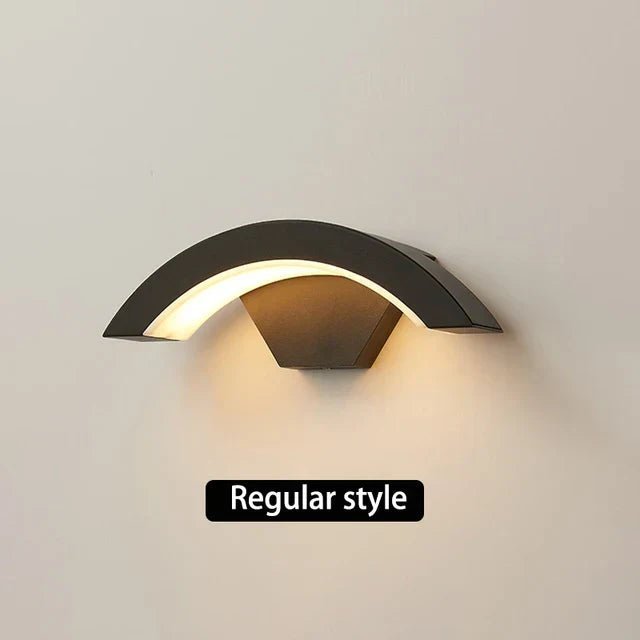 LumosCurve | Sleek Modern Motion Sensor Outdoor Wall Light 5
