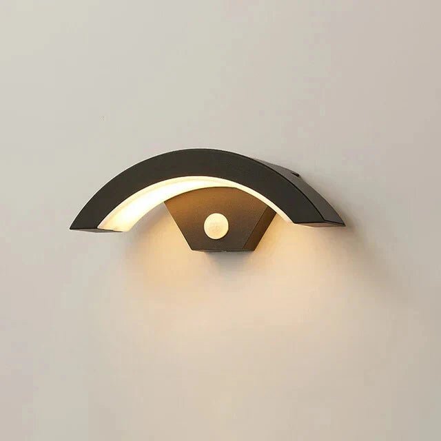LumosCurve | Sleek Modern Motion Sensor Outdoor Wall Light 8