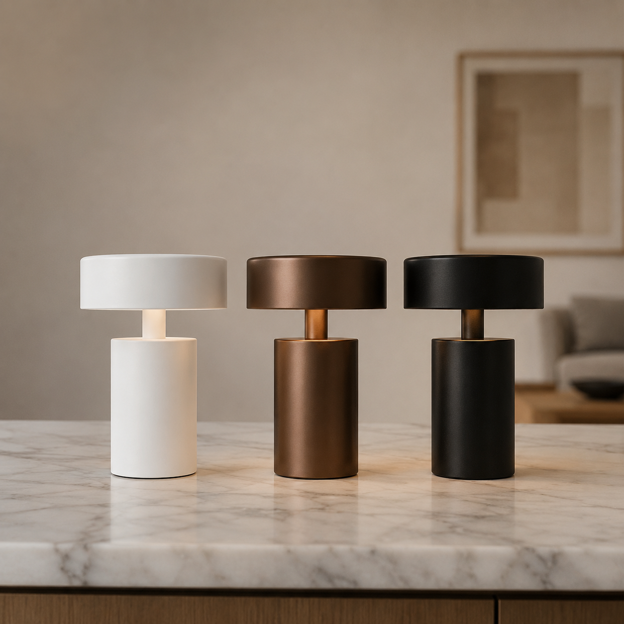 MonaGlow | Stylish Cordless Rechargeable LED Table Lamp for Bedroom 3