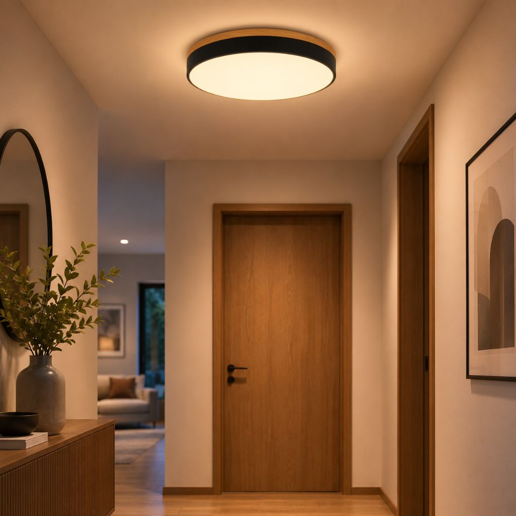 Naturalis | Elegant Solid Wood Flush Mount Ceiling Light Fixture 1