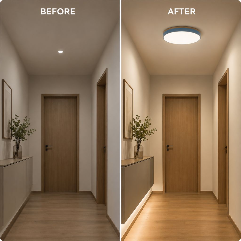 Naturalis | Elegant Solid Wood Flush Mount Ceiling Light Fixture 4