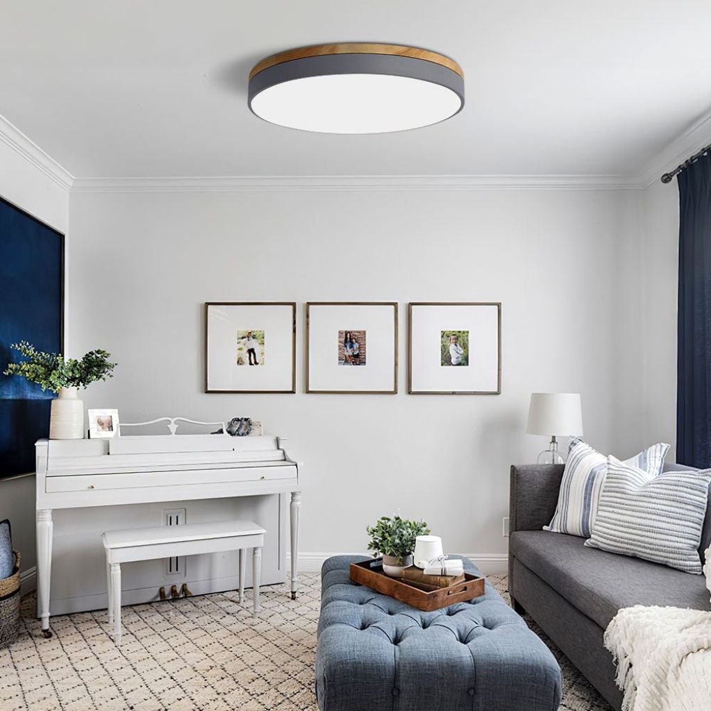 Naturalis | Elegant Solid Wood Flush Mount Ceiling Light Fixture 7