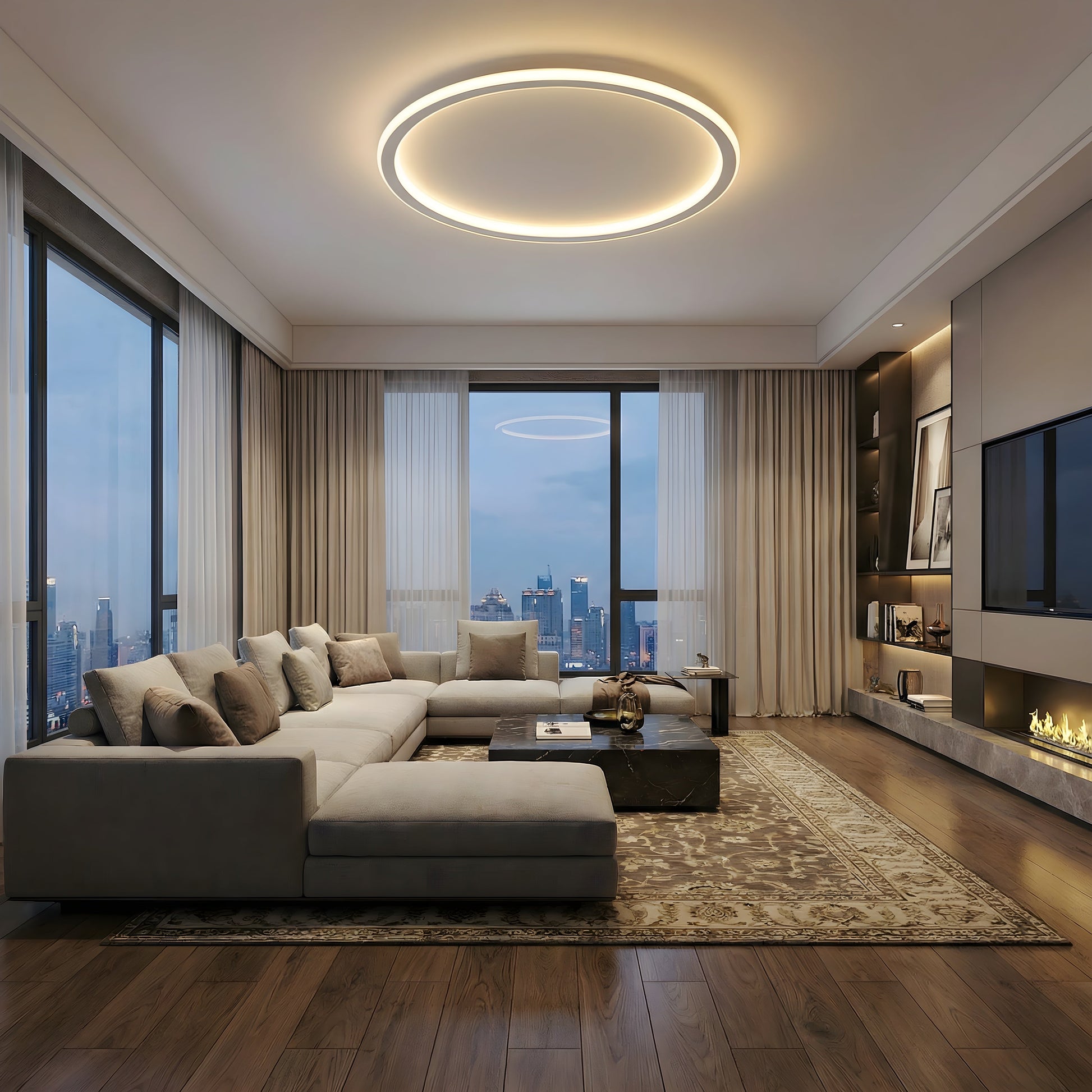 NordicAura | Elegant Minimalist Flush Mount Ceiling Light Fixture 3