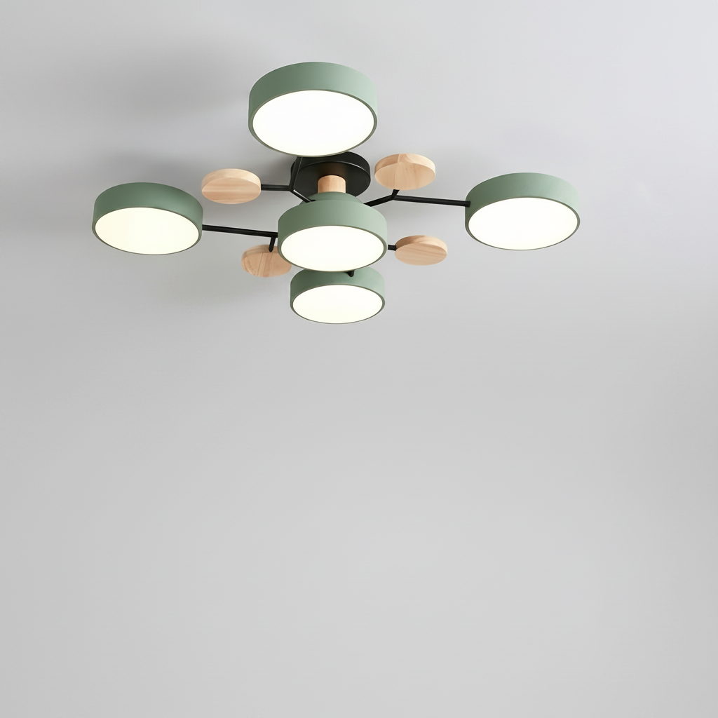 Nordic Modern | Flush Mount Ceiling Light with Energy-Efficient LED | Minimalist Design for Bright Home Illumination 1