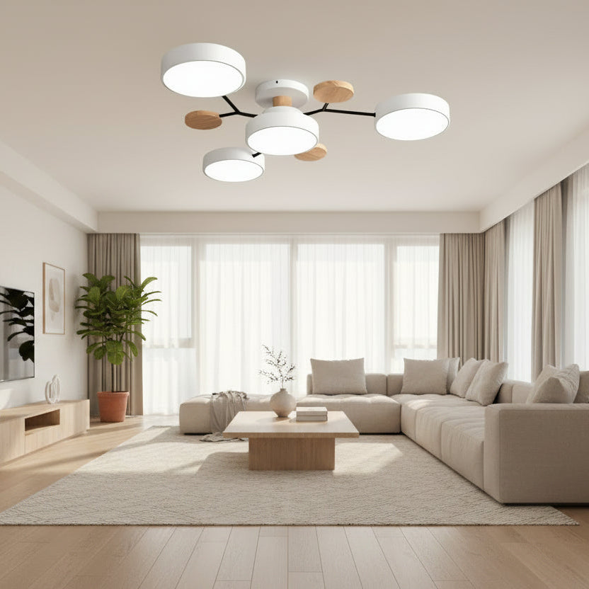 Nordic Modern | Flush Mount Ceiling Light with Energy-Efficient LED | Minimalist Design for Bright Home Illumination 3