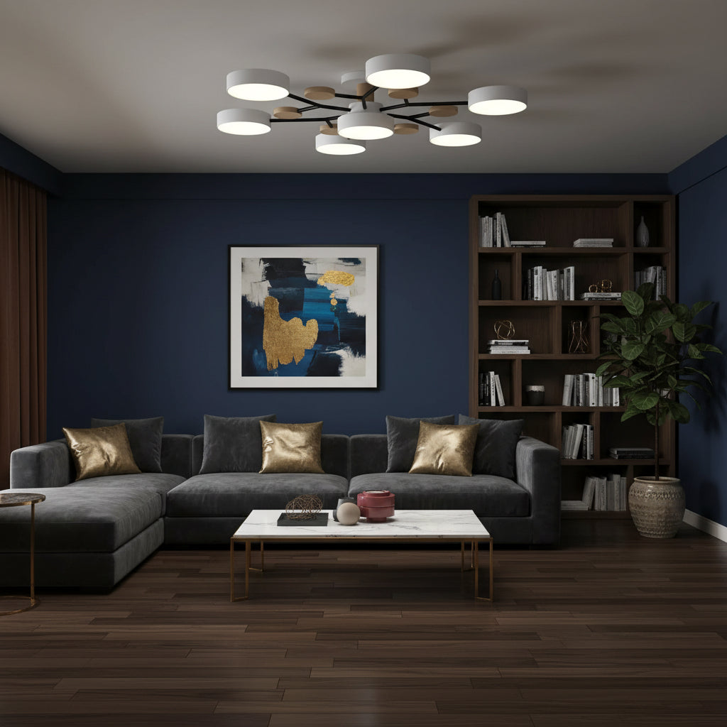 Nordic Modern | Flush Mount Ceiling Light with Energy-Efficient LED | Minimalist Design for Bright Home Illumination 8