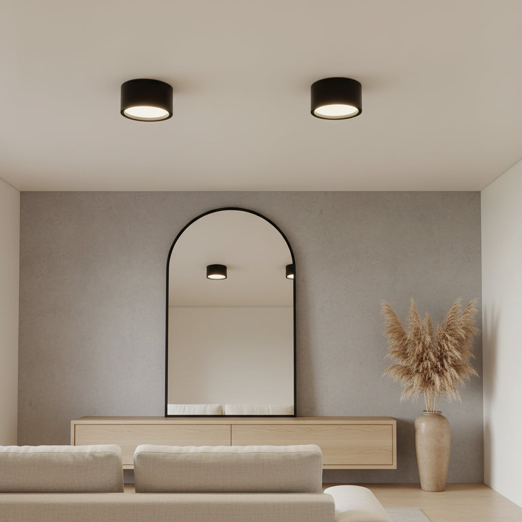 Nordic Style | Flush Mount Ceiling Light with Adjustable Color Temperature | Energy-Efficient Fixture for Modern Spaces 4