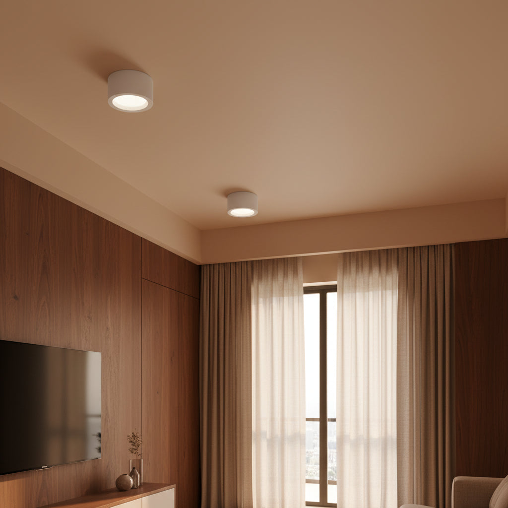 Nordic Style | Flush Mount Ceiling Light with Adjustable Color Temperature | Energy-Efficient Fixture for Modern Spaces 5