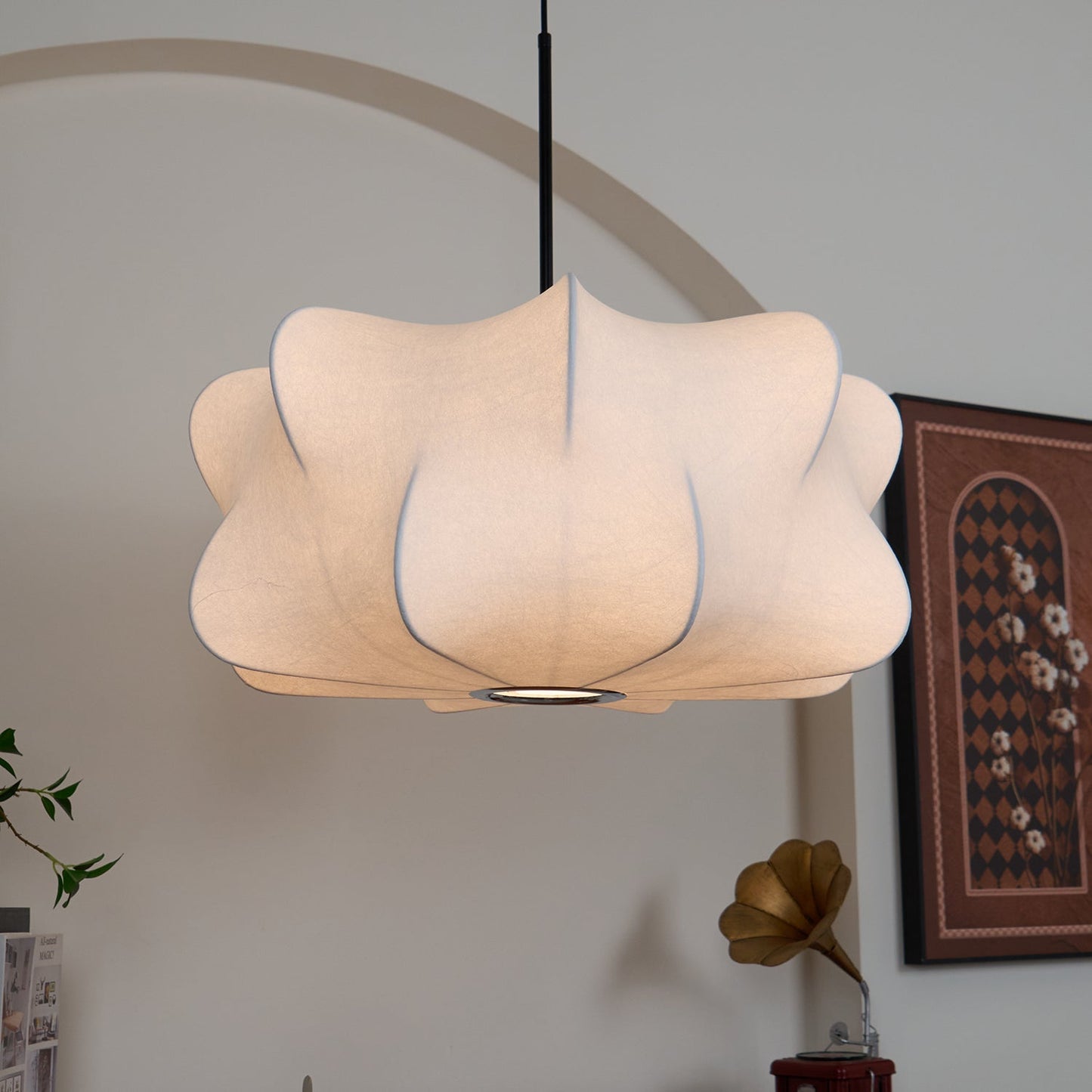 SilkCocoon | Elegant Textured Modern Pendant Ceiling Light Fixture 6