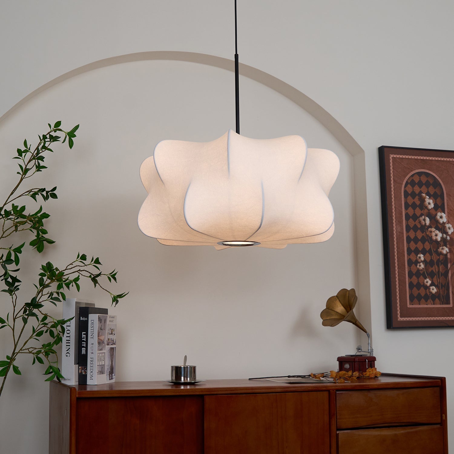 SilkCocoon | Elegant Textured Modern Pendant Ceiling Light Fixture 7