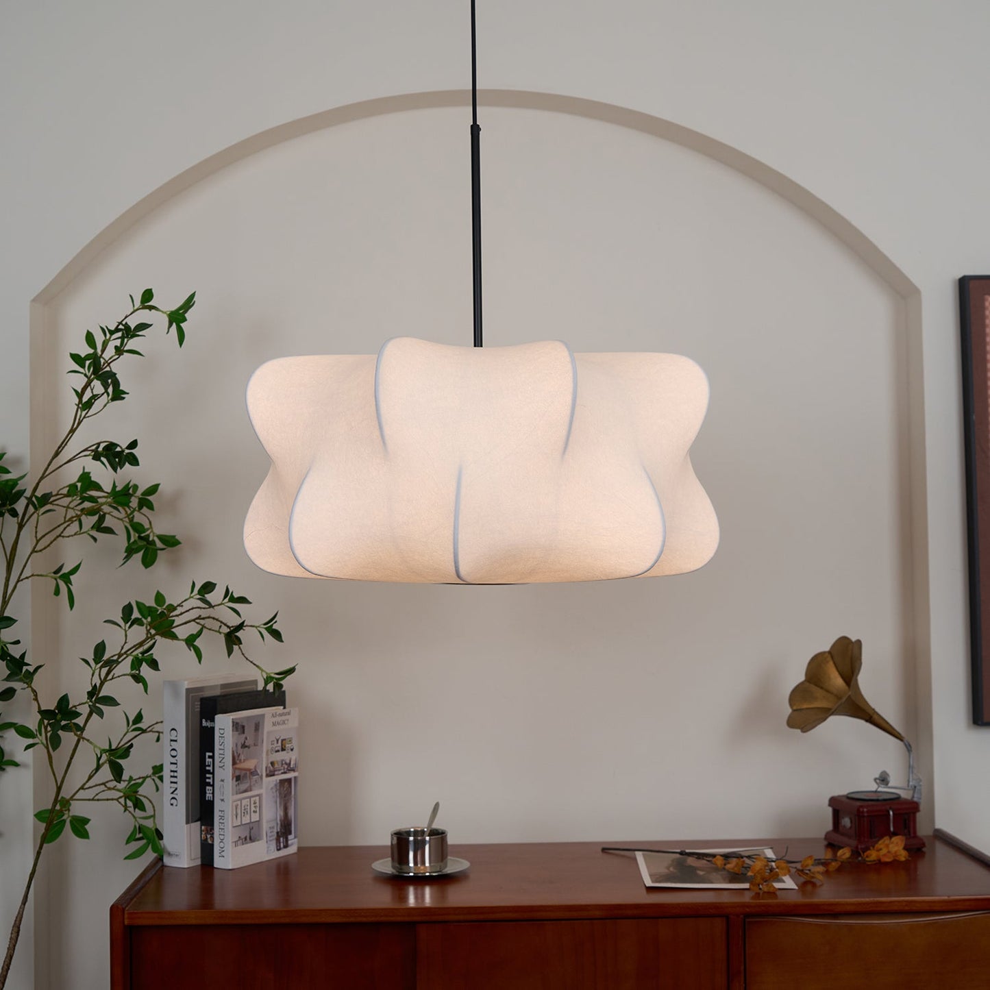 SilkCocoon | Elegant Textured Modern Pendant Ceiling Light Fixture 8