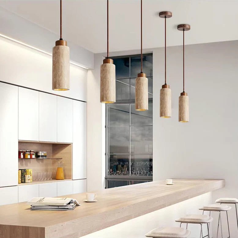 TerraGlow | Elegant Natural Stone Kitchen Pendant Lighting Fixture 1