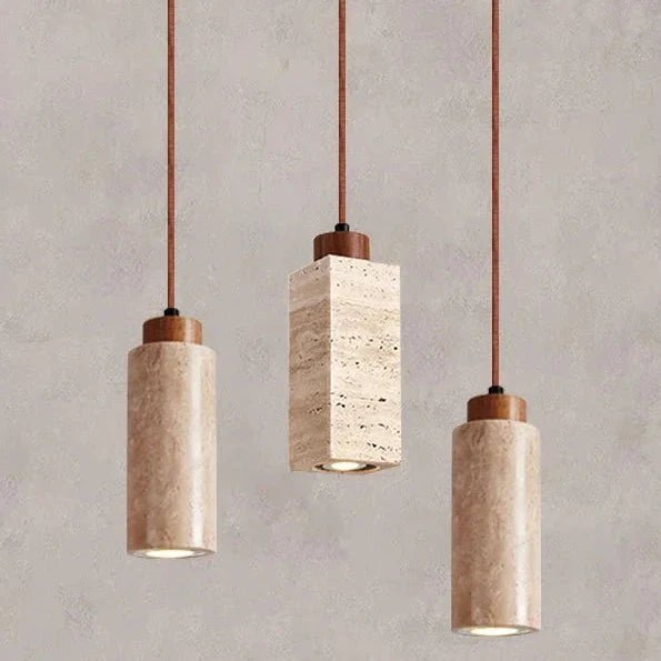TerraGlow | Elegant Natural Stone Kitchen Pendant Lighting Fixture 3