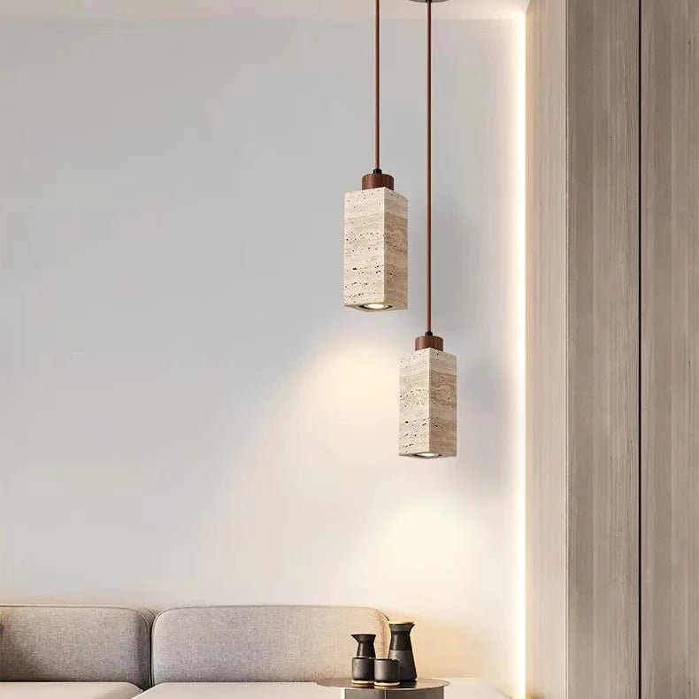 TerraGlow | Elegant Natural Stone Kitchen Pendant Lighting Fixture 5